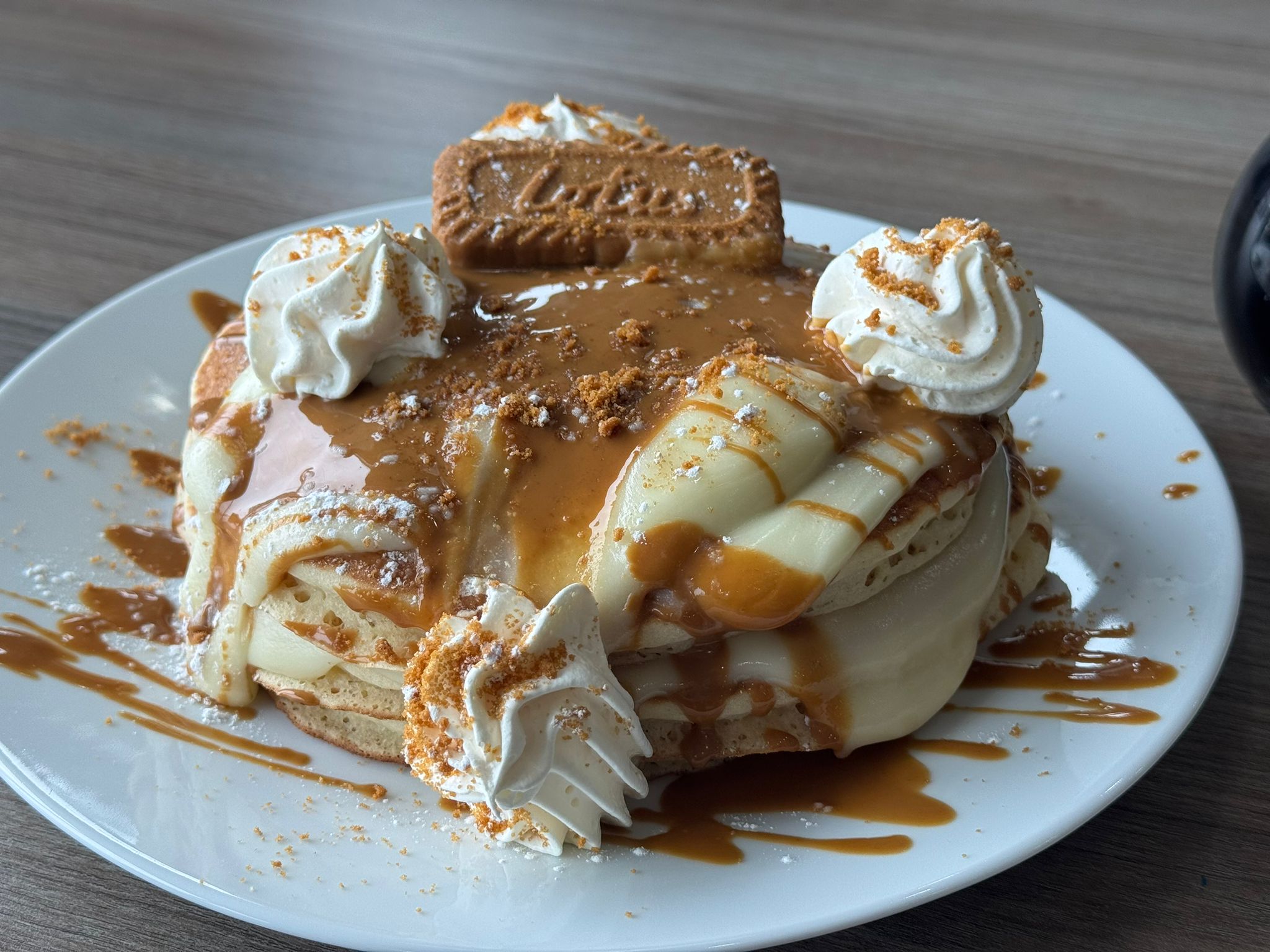 Lotus Biscoff pancakes at Forty8