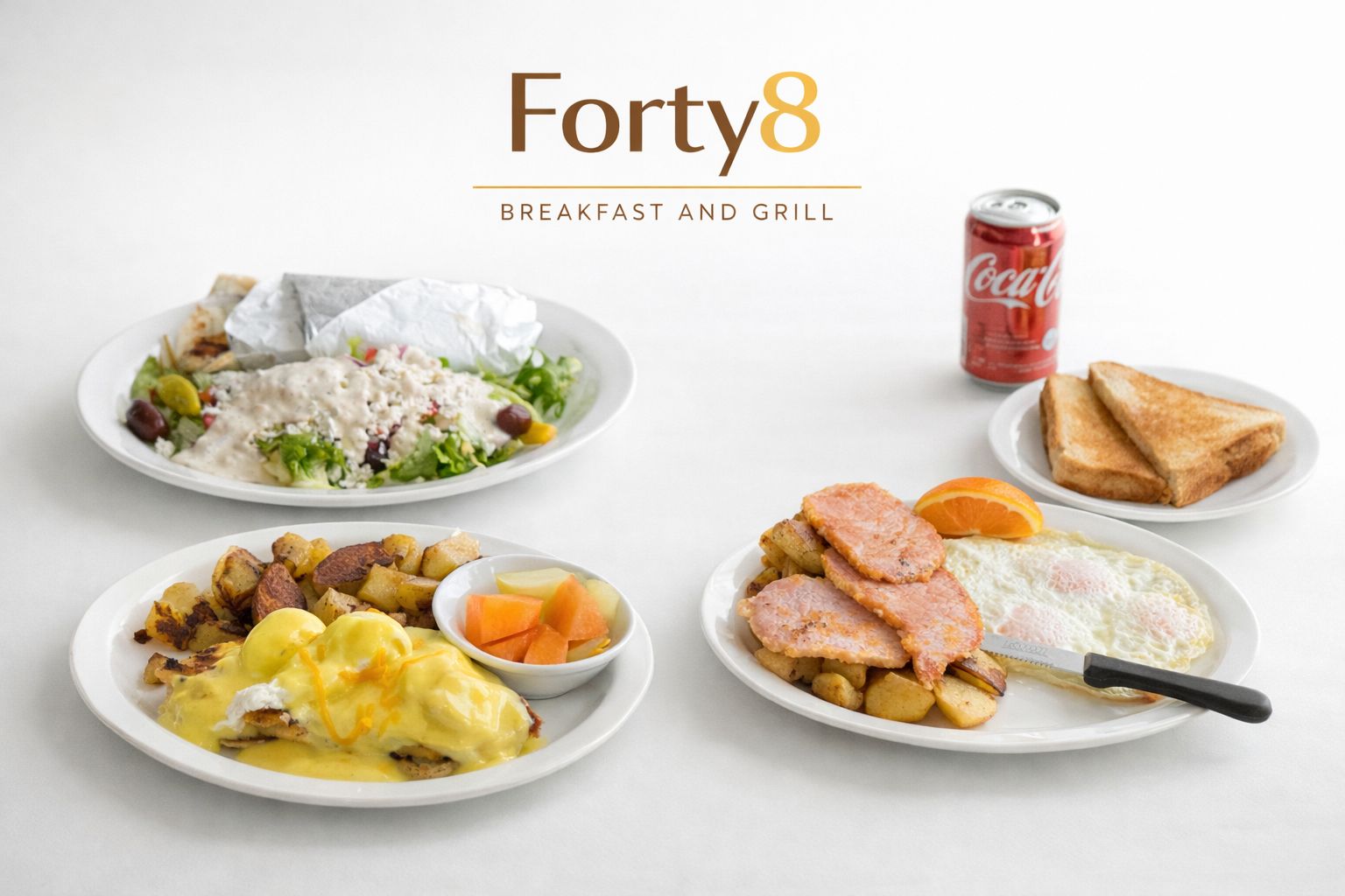 Forty8 breakfast and lunch favourites